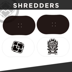 Dual Black White Shredders